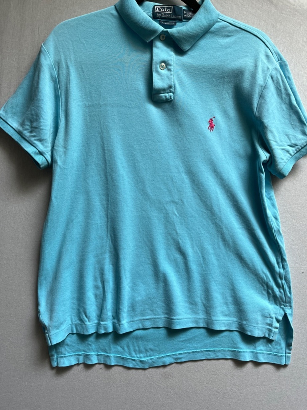 Ralph Lauren Pink Pony Embroidered Classic Mesh Knit Short Sleeve Polo S